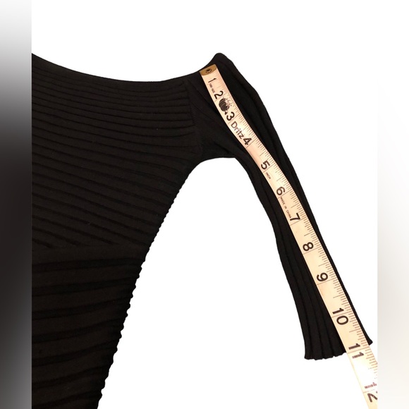 Marciano half Sleeve Mini Stretch Dress - Black - Picture 3 of 6